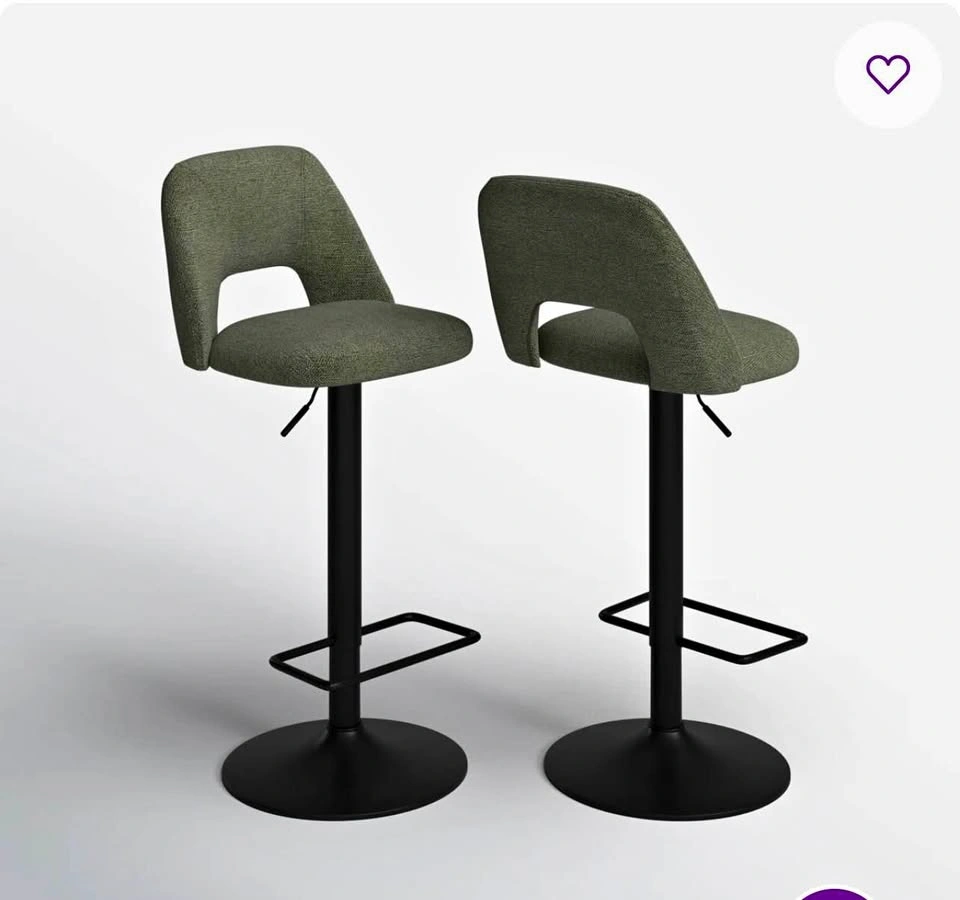 Set of 2 Adjustable Bar Stools