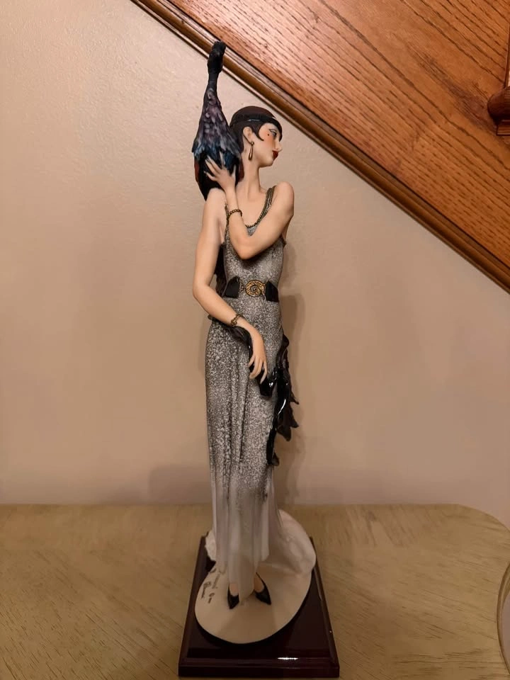 Giuseppe Armani Lady With Peacock Figurine 0385C Florence - photo 4