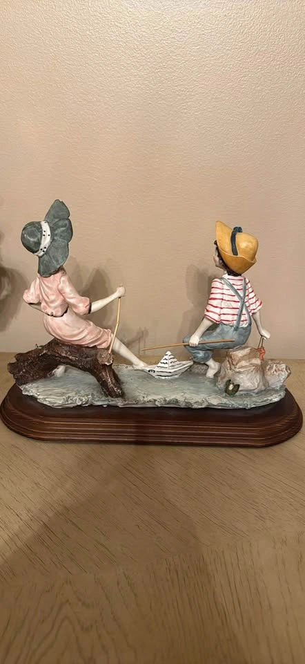 Vintage Auro Belcari Capodimonte Style Figurine - photo 5