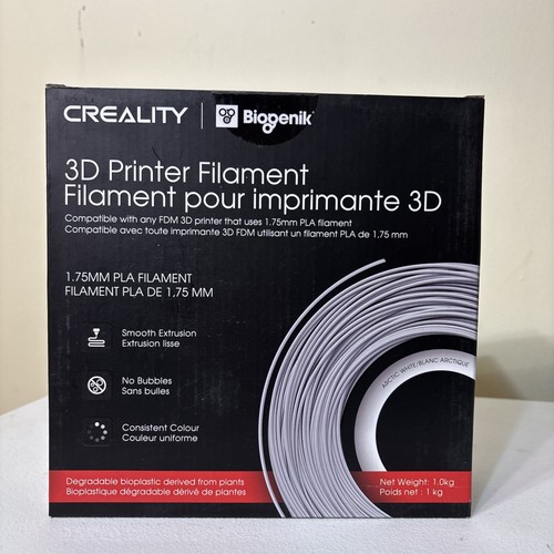 Creality 3D Arctic White PLA Filament 1KG 1.75mm
