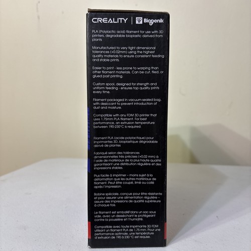 NEW! Creality 3D Printer Ocean Blue Filament 1.75mm - photo 2