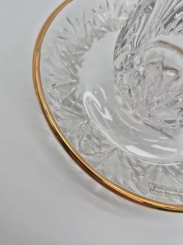 Dublin Crystal Gold Rim Kiddush Set - photo 3