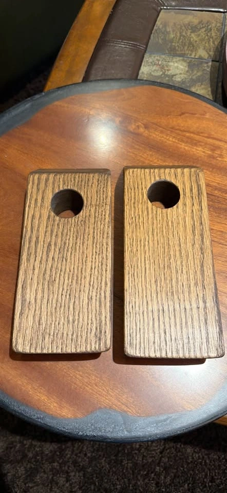 Handmade Wooden Gravity Wine Bottle Holder - photo 2