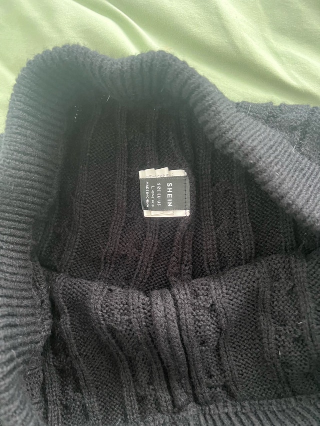 Black Knitted Pants L - photo 2