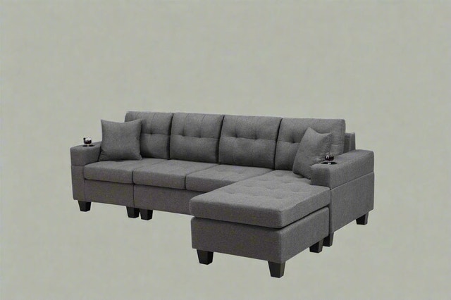Large L Shape Sectional Sofa – Perfect for Apartments - photo 4