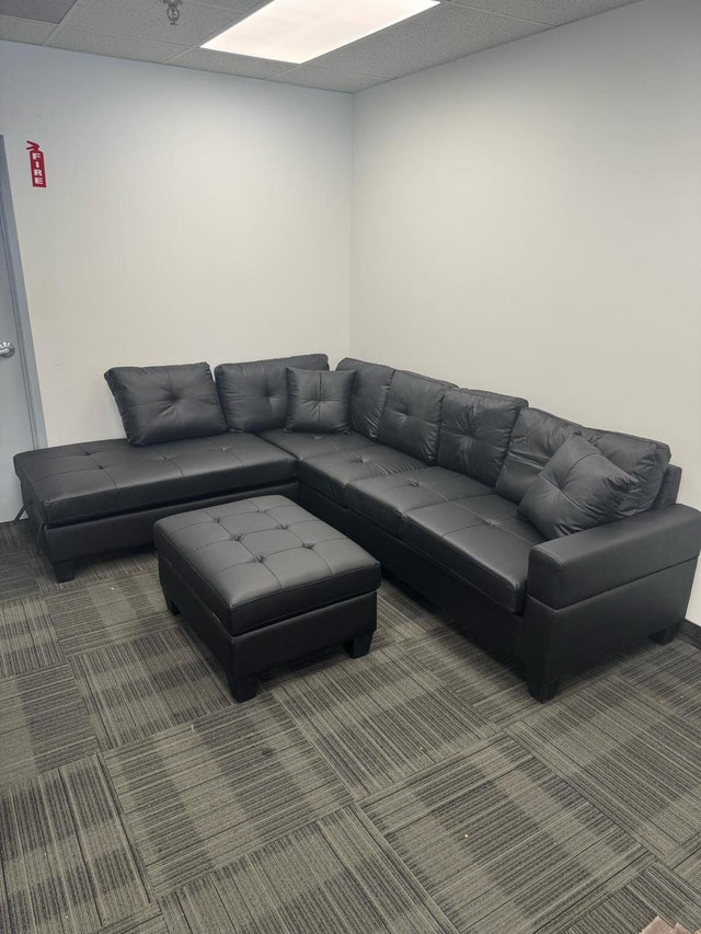Versatile Dual Corduroy Sectional Sofa Storage Chaise Couch - photo 3