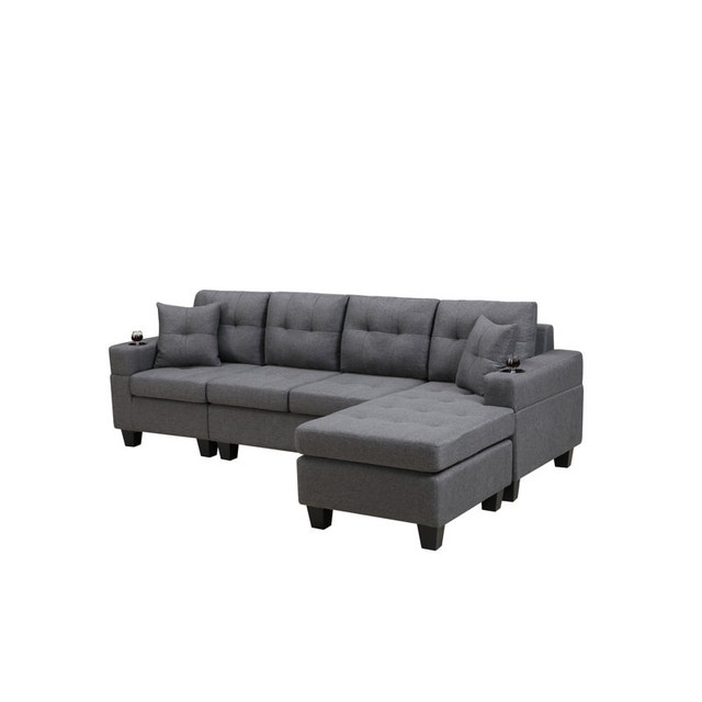 Weekend Biggest Sale Sectional Sofa Durable fabric Couch Deal - photo 3