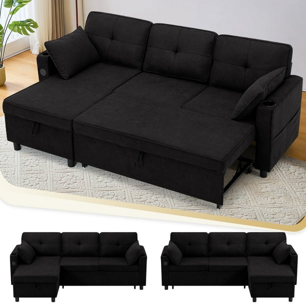 Convertible Sectional Sofa Bed - photo 3