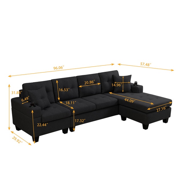 Luxury Sectional Sofa Cushion Family Sofa Limited Offer 50% off - photo 5