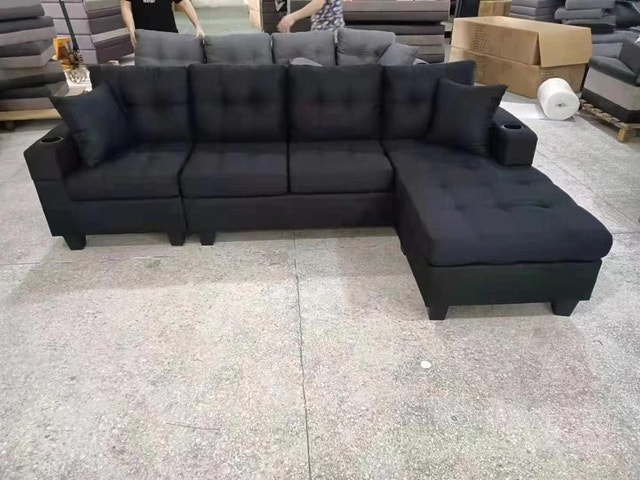 Grey Stylish L Shape Sectional Sofa Bed Brand New - photo 2