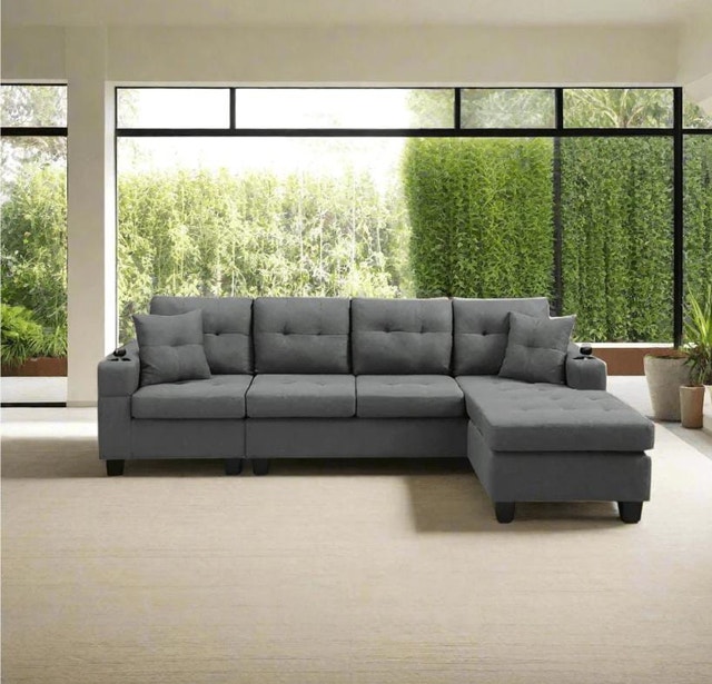 Stylish Sectional Couch Perfect for Family Living Spaces Sofa - photo 3