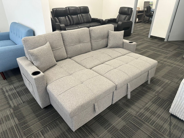 Pull-Out Sofa Bed Sleeper Couch Sectional - photo 2