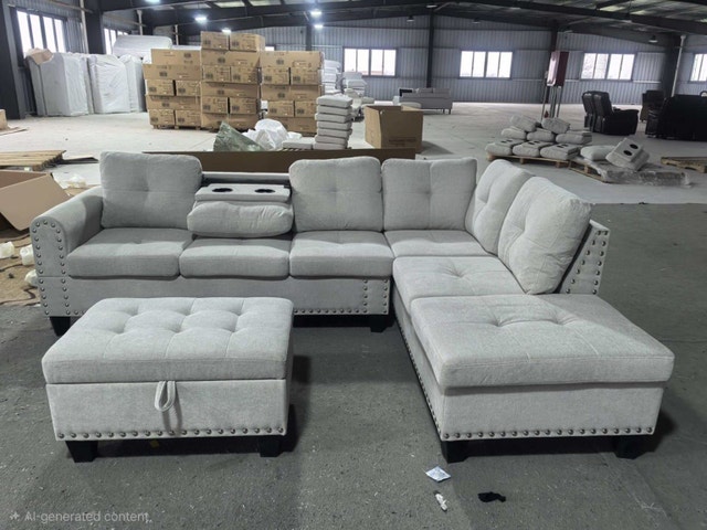 Large 7 Seater Sectional Sofa Modern Comfort Brand New