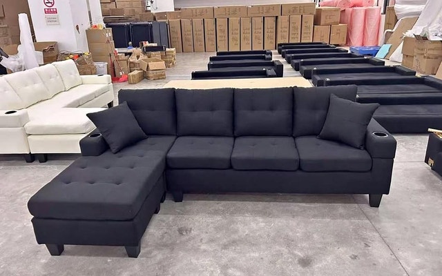 Wholesale Luxury L-Sectional Sofa Reversible Couch