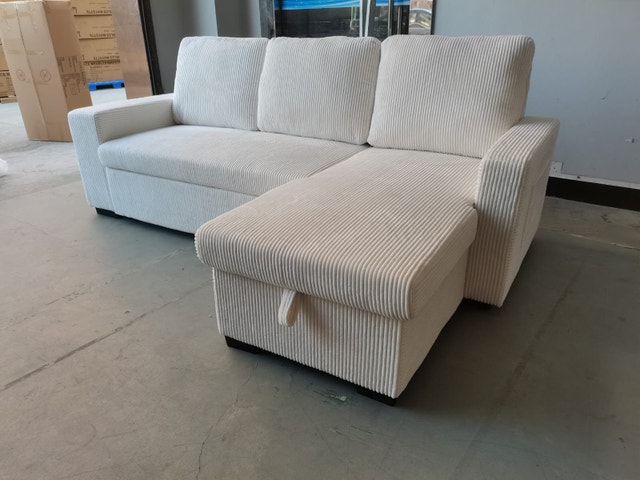 Stylish L-Shaped Sectional Sofa – Limited Offer Storage Ottoman - photo 3