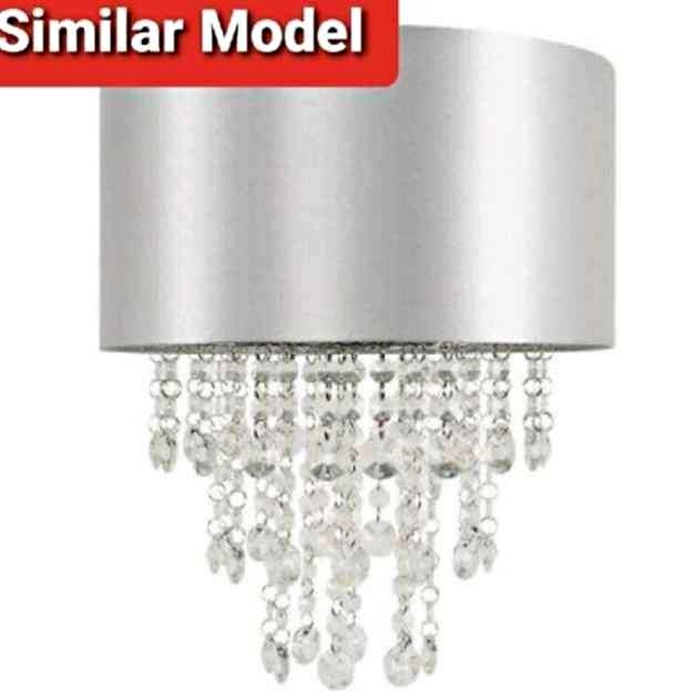 Crystal Pendant chandelier, 4 Lights, 75 Piece Pendants
