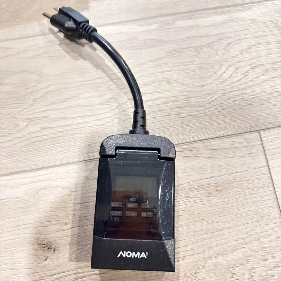 NOMA Digital Outdoor Outlet with timer