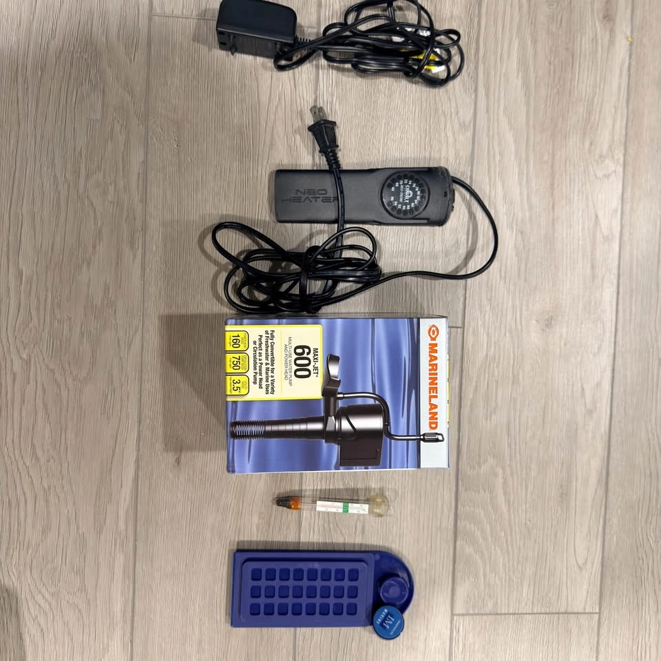 Aquarium Water Pump, Heater, Thermometer, Seaweed Feeding Tool B - photo 3