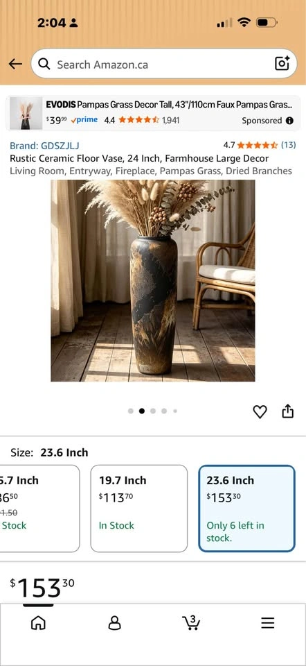 Ceramic Floor Vase - photo 2