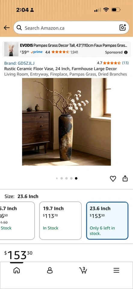 Ceramic Floor Vase - photo 3