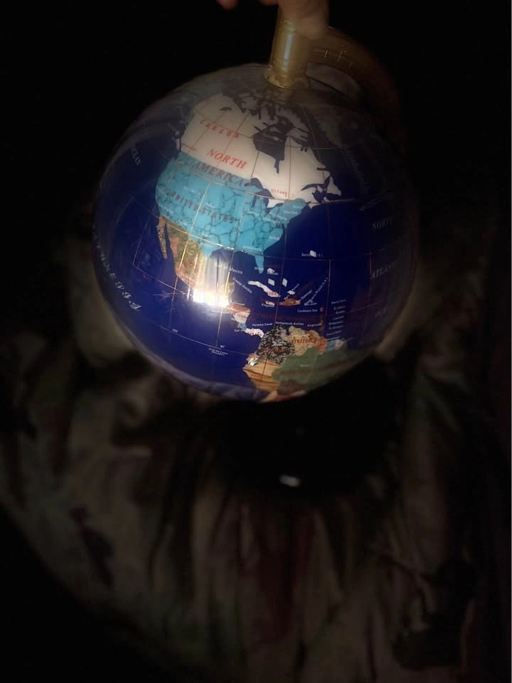 Blue Lapis Gemstone Globe world Map 21’’ - photo 2