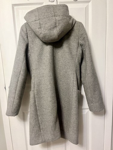 Aritzia Babaton Pearce Hooded Wool Cashmere Coat Gray XS - photo 2
