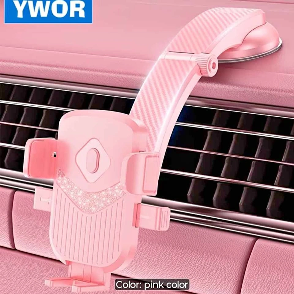 YWOR Pink Car Phone Mount