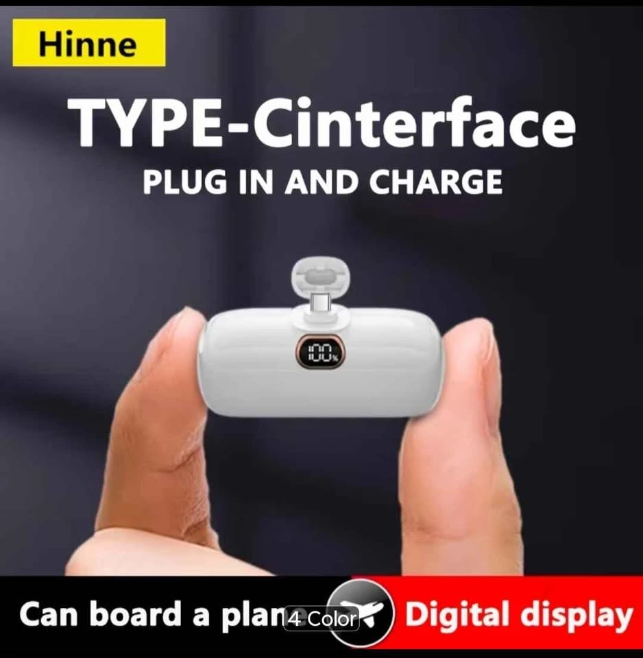 Hinne 5000mAh Mini USB-C Power Bank - White - photo 2