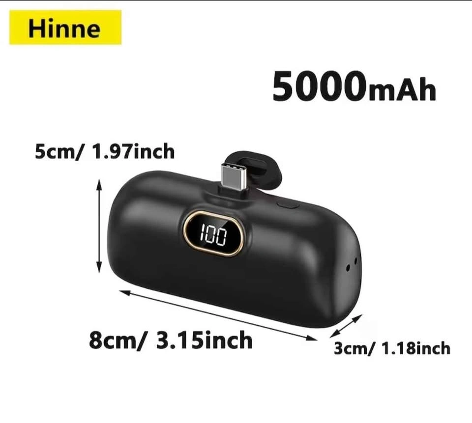 Hinne 5000mAh Mini USB-C Power Bank - White - photo 4