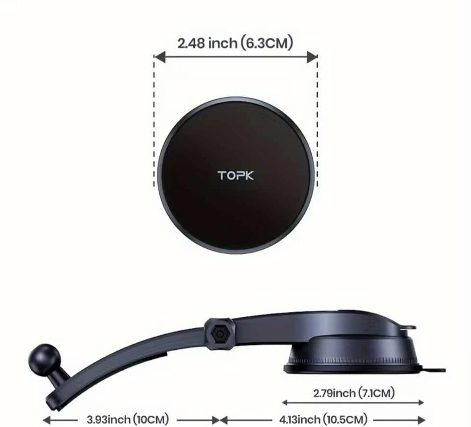 TOPK Magnetic Car Phone Mount - photo 2