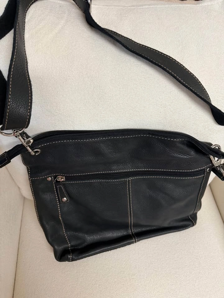 Fossil Black Leather Crossbody Bag - photo 2