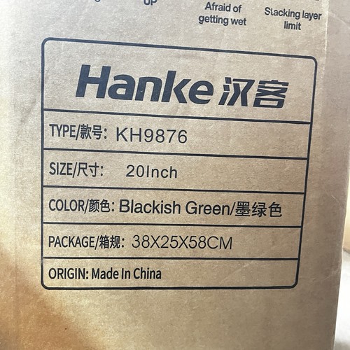 Hanke 20 Inch Carry On Luggage, Top Open, Blackish Green - photo 4