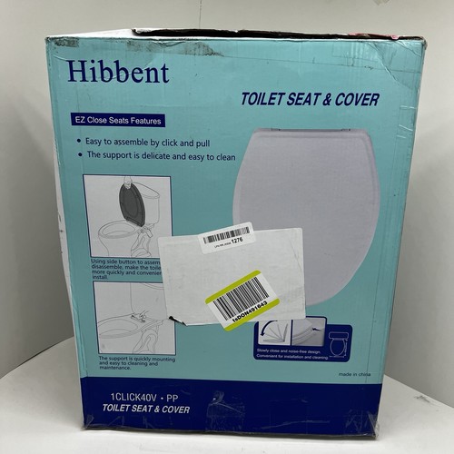 Elongated Closed Front White Toilet Seat Slow-Close - photo 4