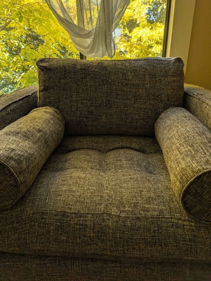 Sven grey arm chair from article - photo 2