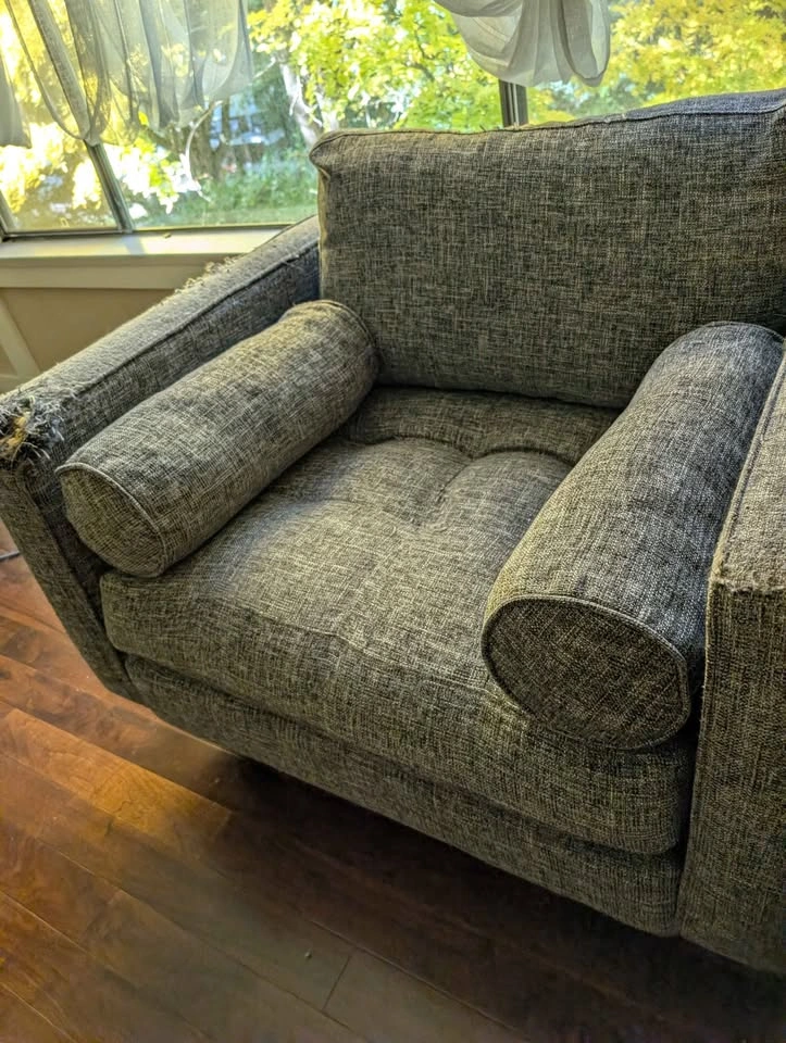 Sven grey arm chair from article - photo 3