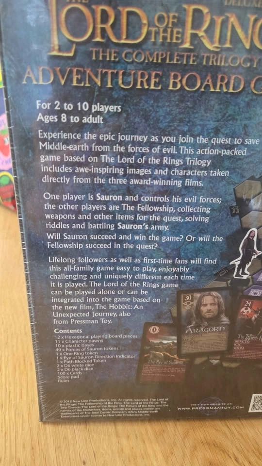 Lord of the Rings Board Game - Deluxe Edition - Sealed - photo 4