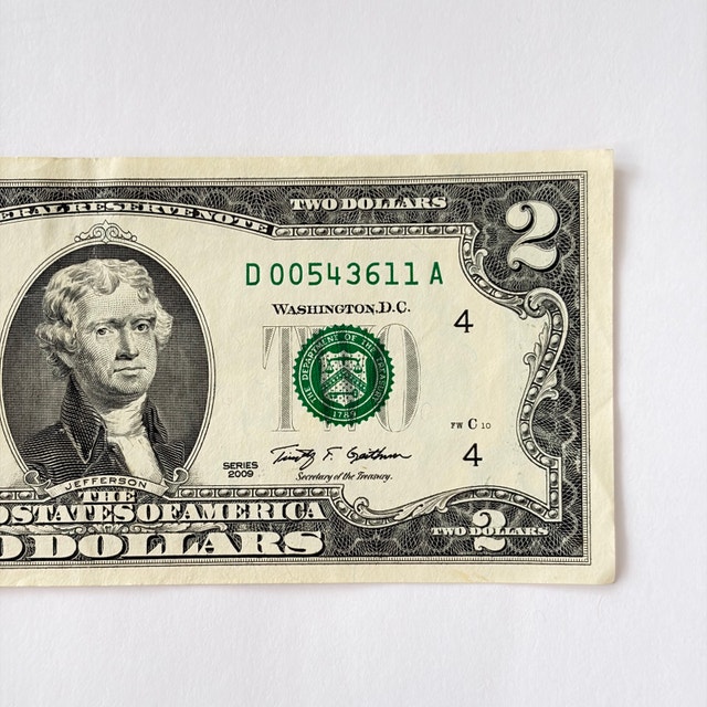 United States Two Dollar Bill - photo 2
