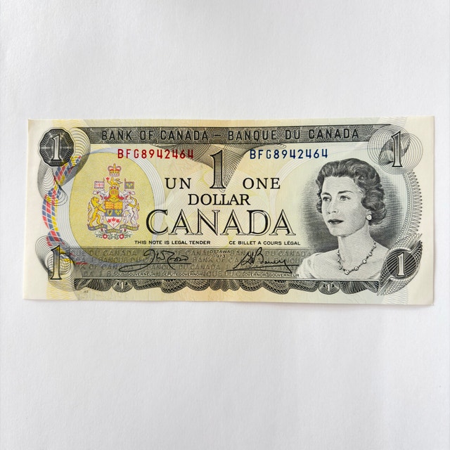 Bank of Canada 1973 One Dollar Bill