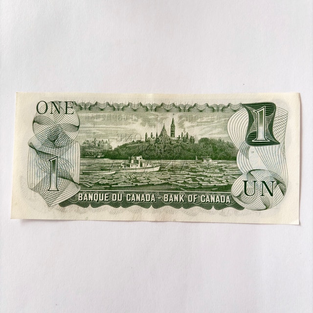 Bank of Canada 1973 One Dollar Bill - photo 4