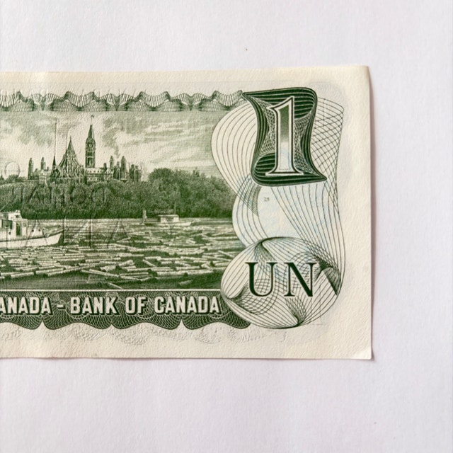 Bank of Canada 1973 One Dollar Bill - photo 5