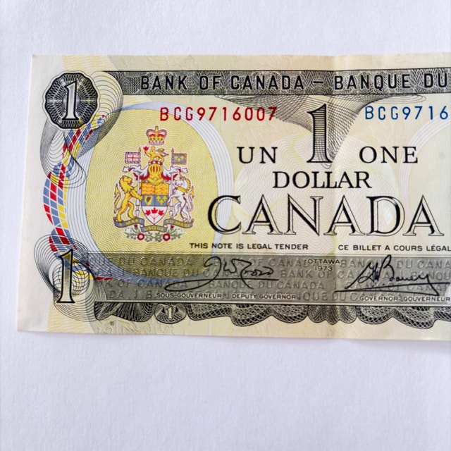 Bank of Canada 1973 One Dollar Bill - photo 3