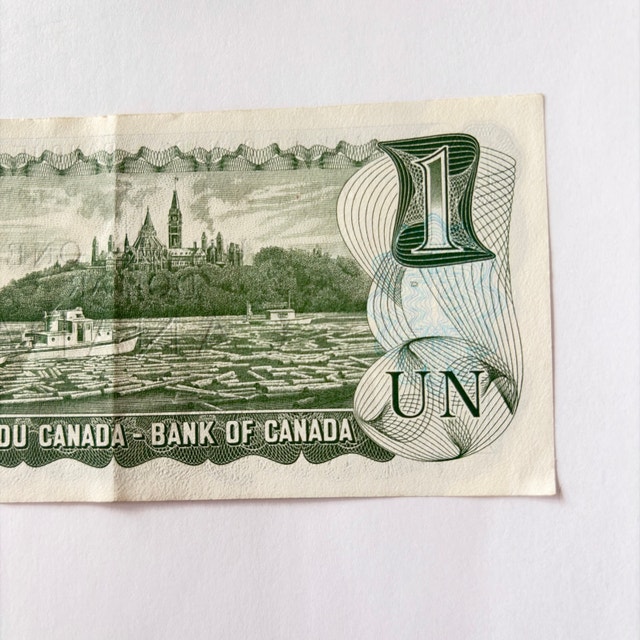 Bank of Canada 1973 One Dollar Bill - photo 5