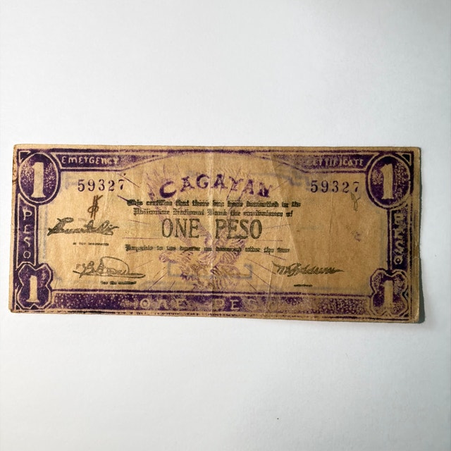 Commonwealth of the Philippines One Peso Cagayan Note - photo 4