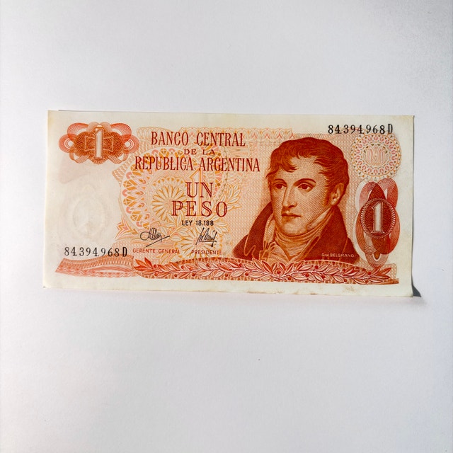 Argentina 1 Peso Banknote - photo 4
