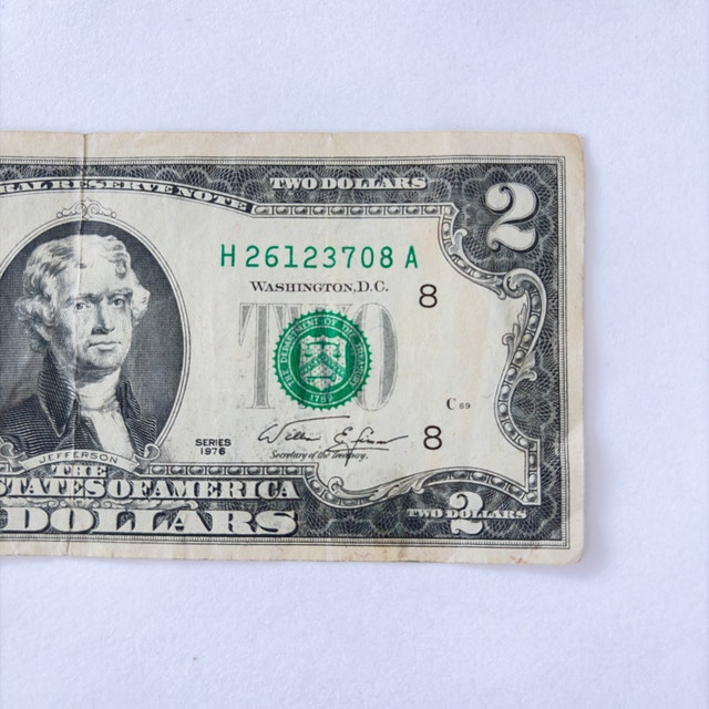 1976 United States Two Dollar Bill - photo 2