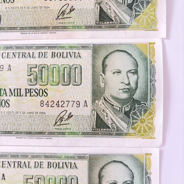 Banco Central de Bolivia 50000 Pesos Bolivianos - photo 3