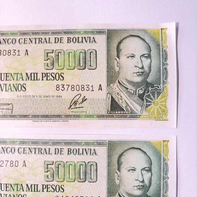 Banco Central de Bolivia 50000 Pesos Bolivianos Set - photo 2