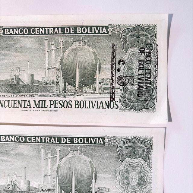 Banco Central de Bolivia 50000 Pesos Bolivianos Set - photo 5