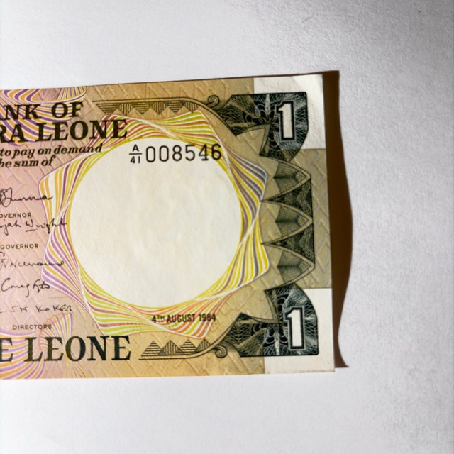 Bank of Sierra Leone 1 Leone Banknote - photo 2