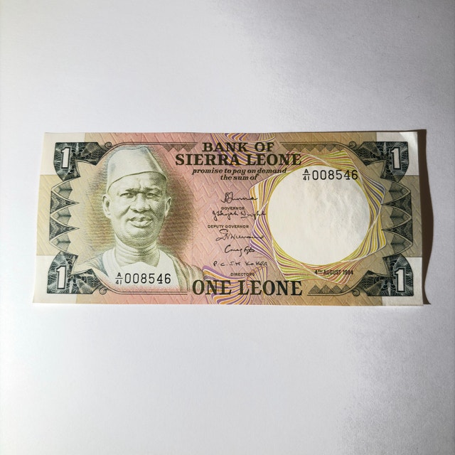 Bank of Sierra Leone 1 Leone Banknote - photo 3